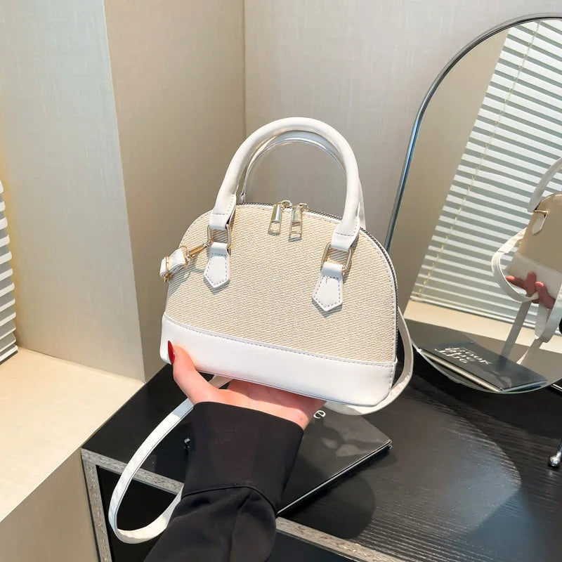 Shell Crossbody Bag – Retro Shoulder Purse for Women