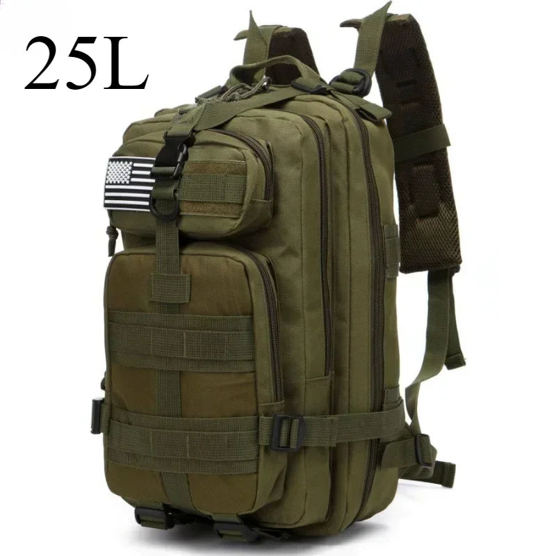 Tactical MOLLE Backpack 25L/50L – Hiking, Camping & Outdoor Rucksack
