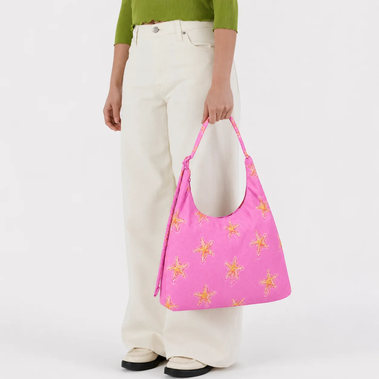 Casual Large Capacity Star Pattern Women Shoulder Bags Designer Nylon Lady Underarm Bag Lightweight