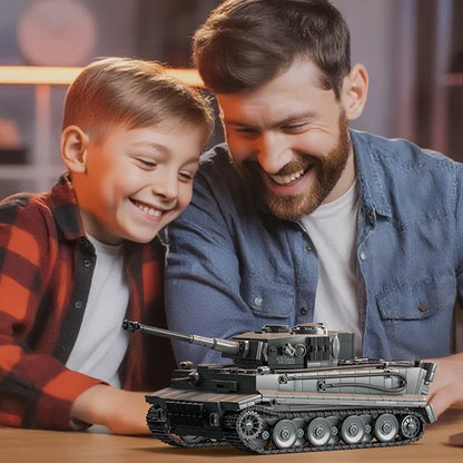 Tiger Tank MOC Building Set – 1:28 Scale WWII Military Blocks