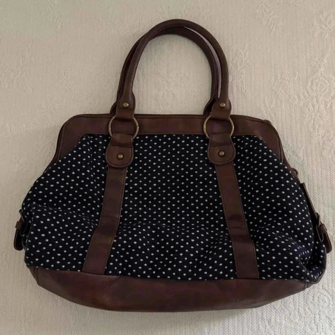 Leather Patchwork Large Handbag – Multi-Functional Women's Commute Bag