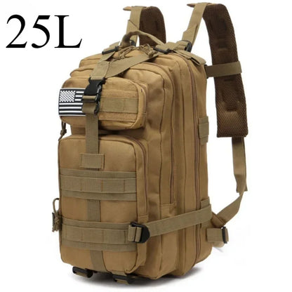 Tactical MOLLE Backpack 25L/50L – Military Assault Pack for Hiking & Camping