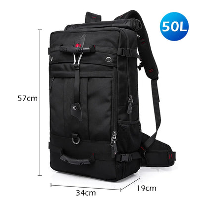 Waterproof Travel Backpack 50L – Men's Hiking & Outdoor Rucksack
