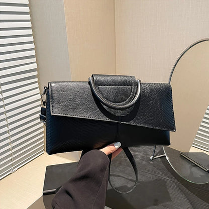 PU Leather Crossbody Clutch Bag – Women's Formal Evening Shoulder Bag
