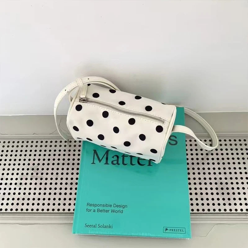 Polka Dot Pillow Bag – Korean Casual Crossbody Handbag