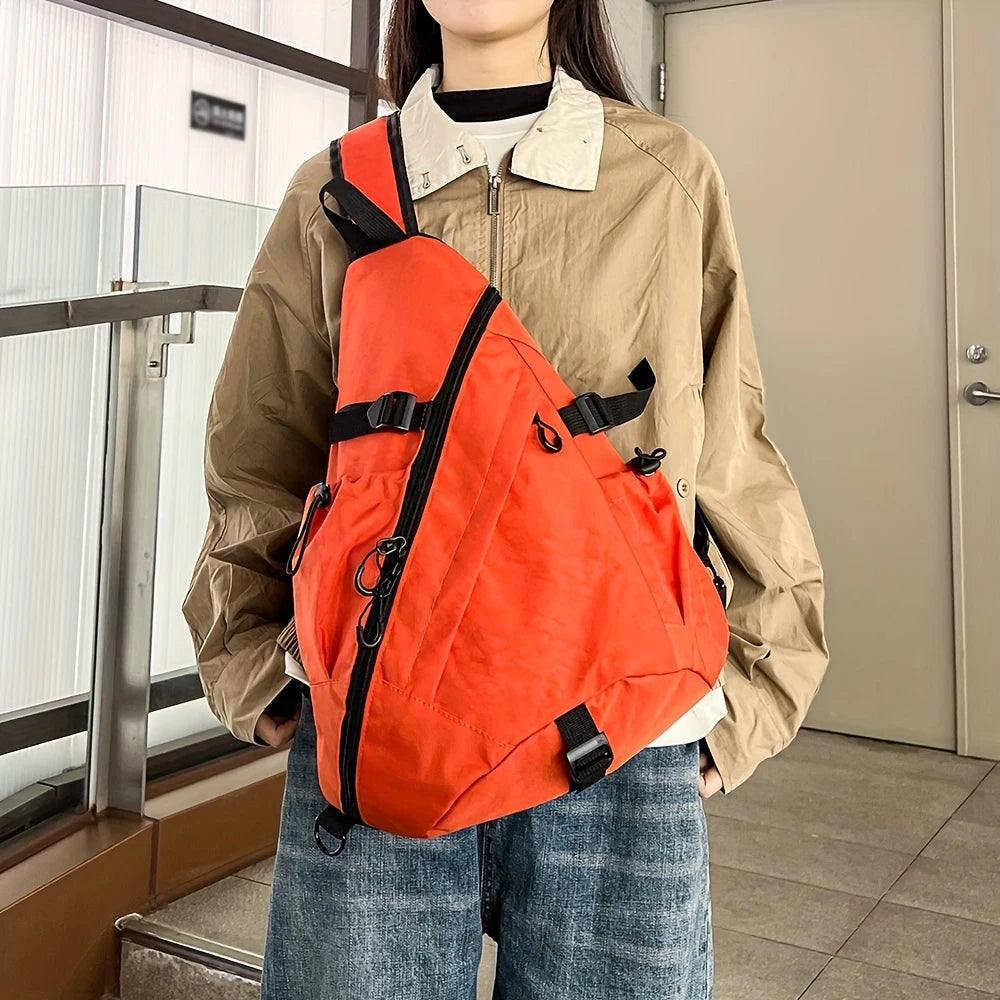 Large Capacity Sling Chest Bag – Sports Crossbody for Men & Women