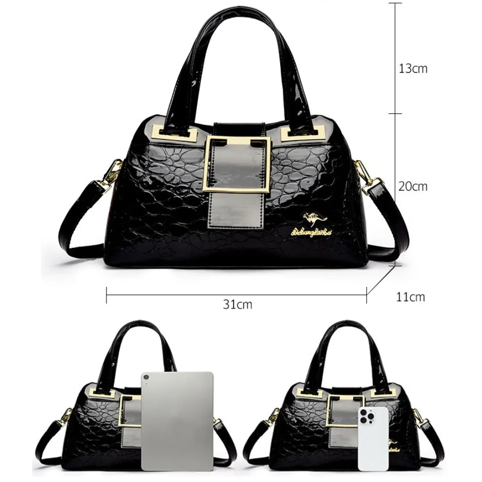Stone Pattern Luxury Tote Bag for Women