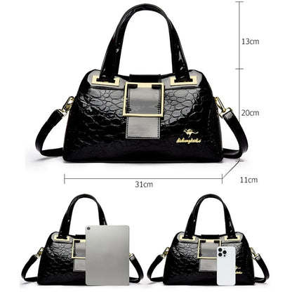 Stone Pattern Luxury Tote Bag for Women