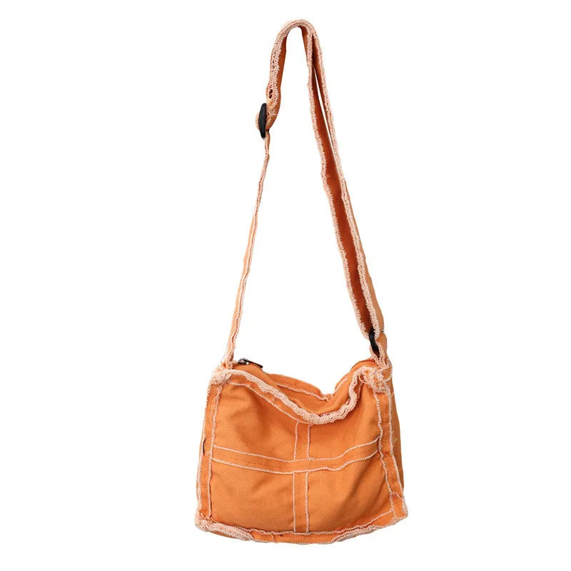 Canvas Crossbody Bag – Retro Vintage Messenger for Women & Men