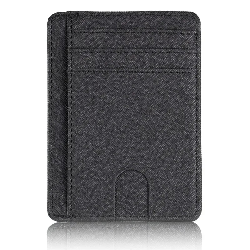 RFID Blocking Slim Wallet – Minimalist Leather Card Holder for Men