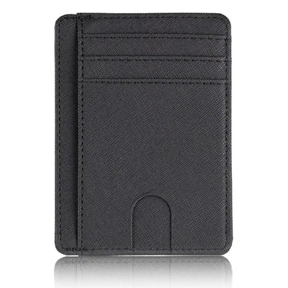 RFID Blocking Slim Wallet – Minimalist Leather Card Holder for Men