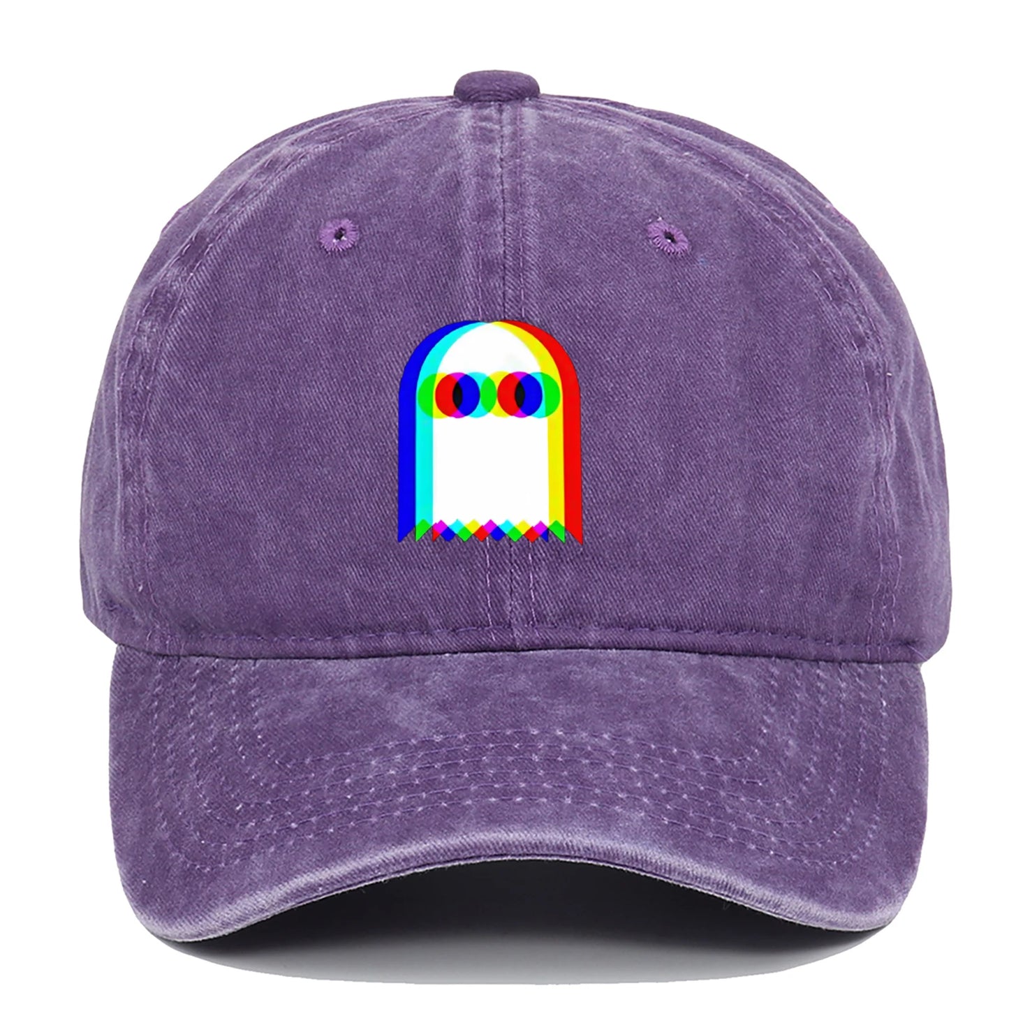 Colorful Ghost Print Baseball Cap – Adjustable Unisex Hat