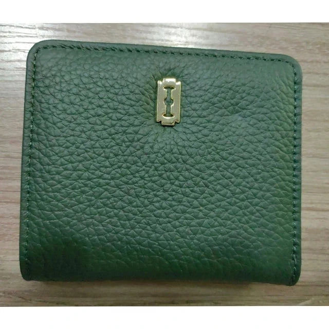 Women's Genuine Cowhide Leather Small Wallet with Multiple Card Slots