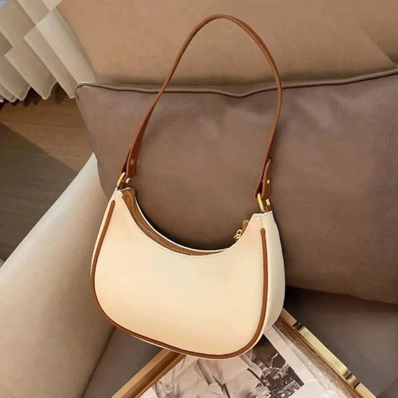 Saddle Shoulder Bag – Women's PU Leather Underarm Clutch Purse