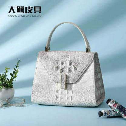Crocodile Leather Women's Handbag – Large Shoulder & Crossbody Bag