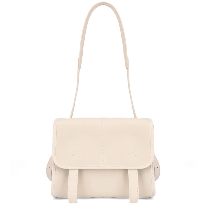 Women's Genuine Leather Crossbody Bag – Multi-Pocket Shoulder Messenger