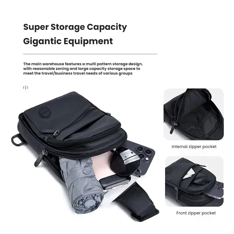 Men's Sling Chest Bag – Lightweight Multi-Pocket Crossbody