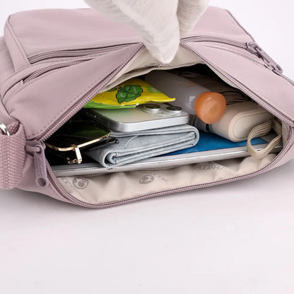 Waterproof Nylon Crossbody Shoulder Bag for Women