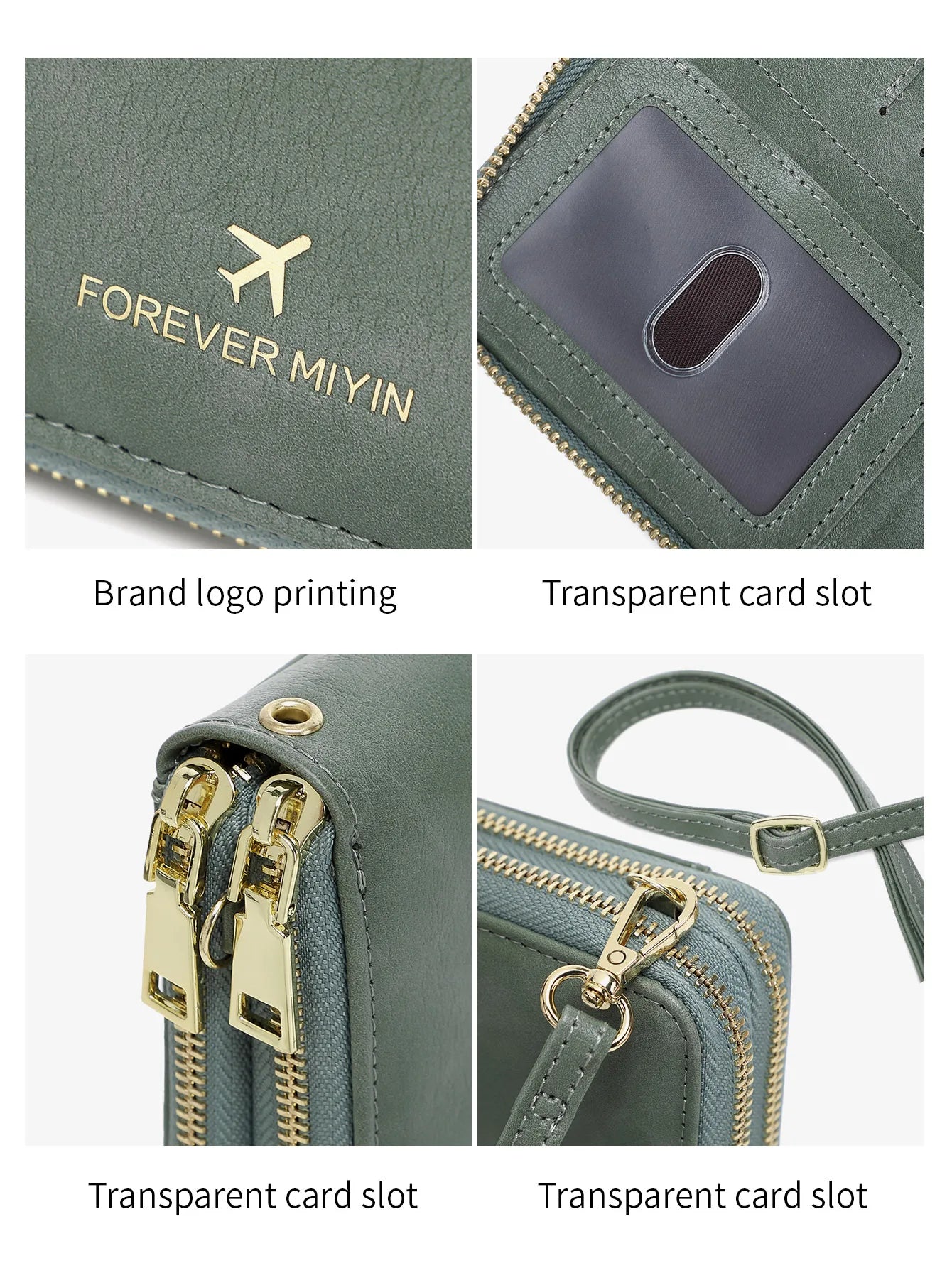 RFID Blocking Travel Passport Wallet – Large Capacity Double Zipper Organizer