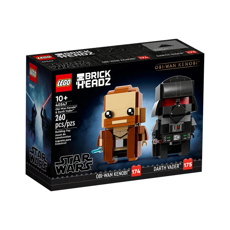 Obi-Wan Kenobi & Darth Vader BrickHeadz Set 40547