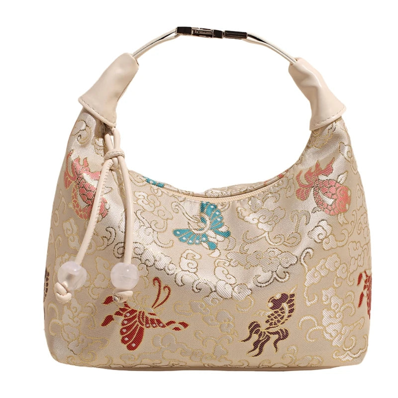 Chinese Brocade Silk Handbag – Women's Embroidered Crossbody Purse