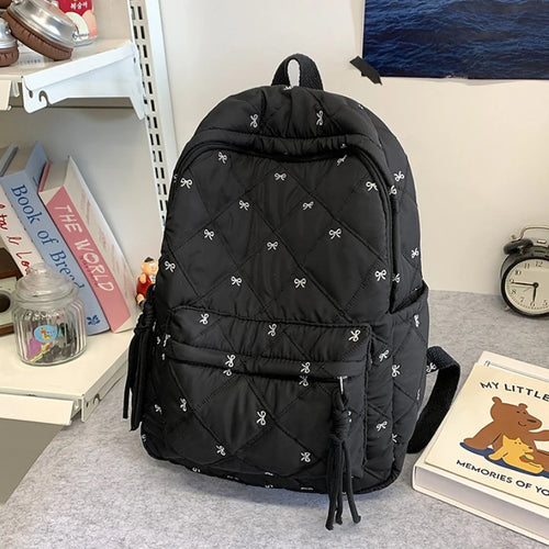 Kids School Backpack with Bow Print – Lightweight for Girls