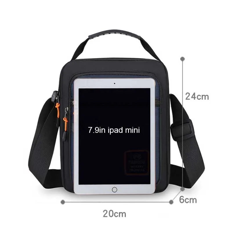 Men's Nylon Crossbody Shoulder Bag – Compact Messenger Bag