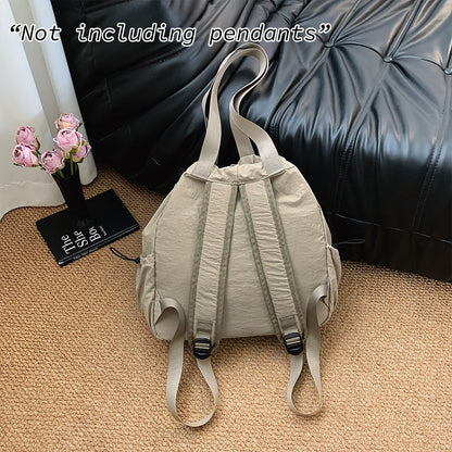 2-in-1 Drawstring Backpack & Crossbody Bag – Lightweight Casual