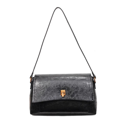Retro High-Value Single Shoulder Armpit Bag Women S Winter Messenger Niche Commuter Small Square