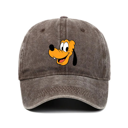 Cartoon Character Baseball Cap – Vintage Washed Unisex Hat