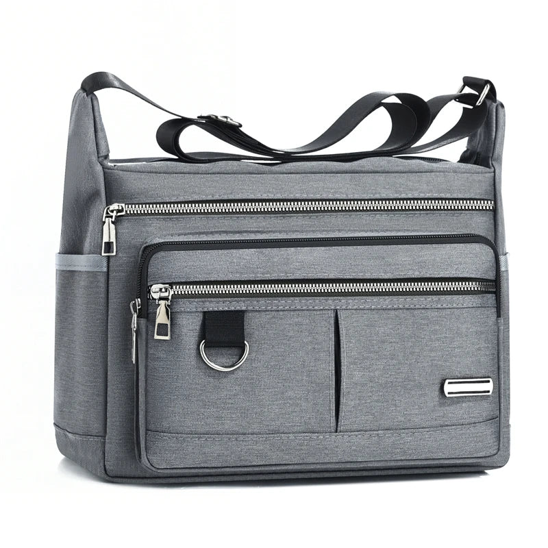 Men's Multi-Pocket Crossbody Bag with Adjustable Shoulder Strap