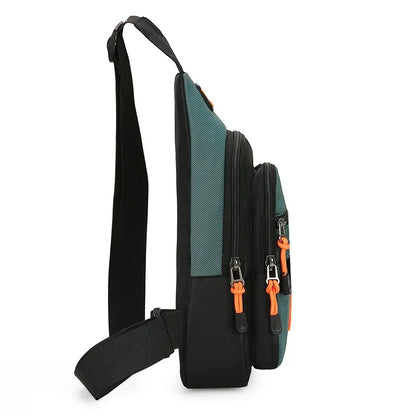 Men's Crossbody Sling Bag – Lightweight Oxford Chest Pack