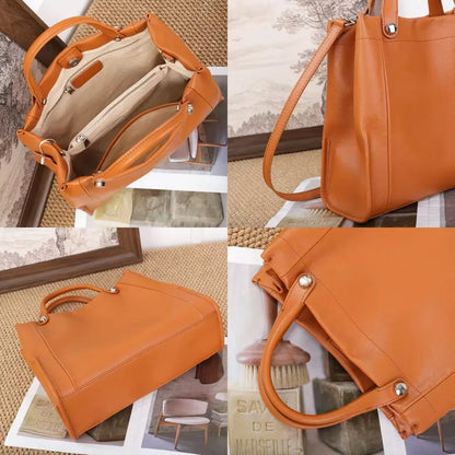 Genuine Leather Shoulder Bag – Women's Luxury Tote