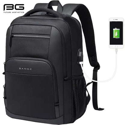 BANGE Men's Laptop Backpack with USB Charging Port – Travel & Business
