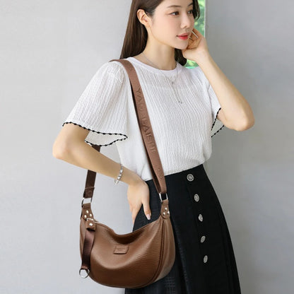 Dumpling Shoulder Bag for Women – Soft PU Leather Commuter Purse