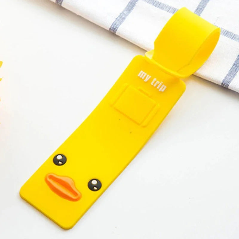 Cute Animal Silicone Luggage Tag with ID Holder