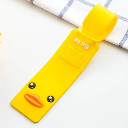 Cute Animal Silicone Luggage Tag with ID Holder