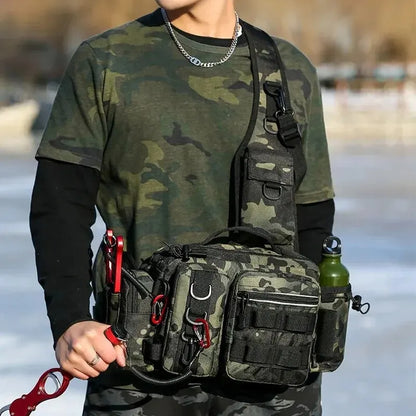 Fishing Tackle Sling Bag – Tactical Gear Storage Backpack