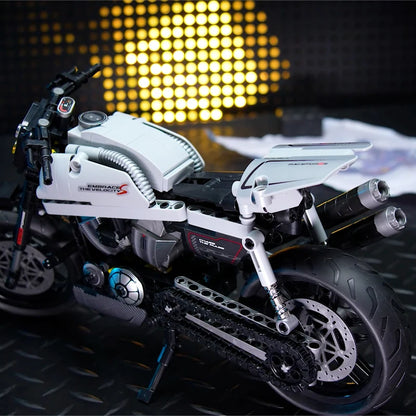 Cruiser Motorcycle Building Blocks – 553pcs 1:8 Scale MOC Model