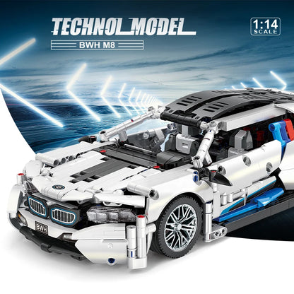 MOC Sports Coupe Building Blocks Set – 1:14 Scale, 1208 Pieces