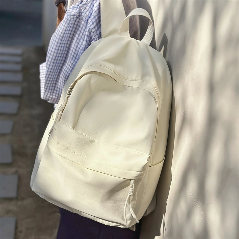 Nylon Women's Backpack – Minimalist School & Commuter Bag