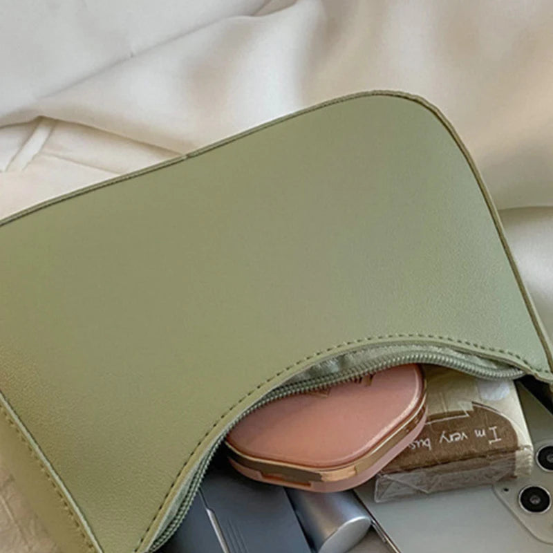 PU Leather Underarm Shoulder Bag for Women