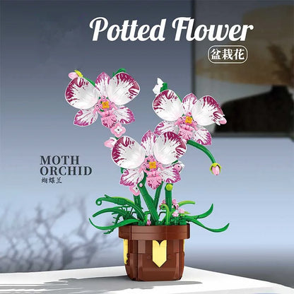 Flower Bouquet Building Blocks Set – Sunflower Potted Plant Decor