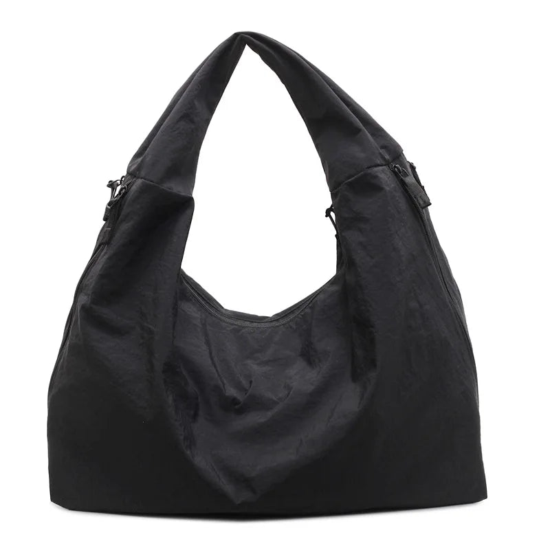 Large Nylon Tote Bag for Women – Casual Shoulder Hobo Bag