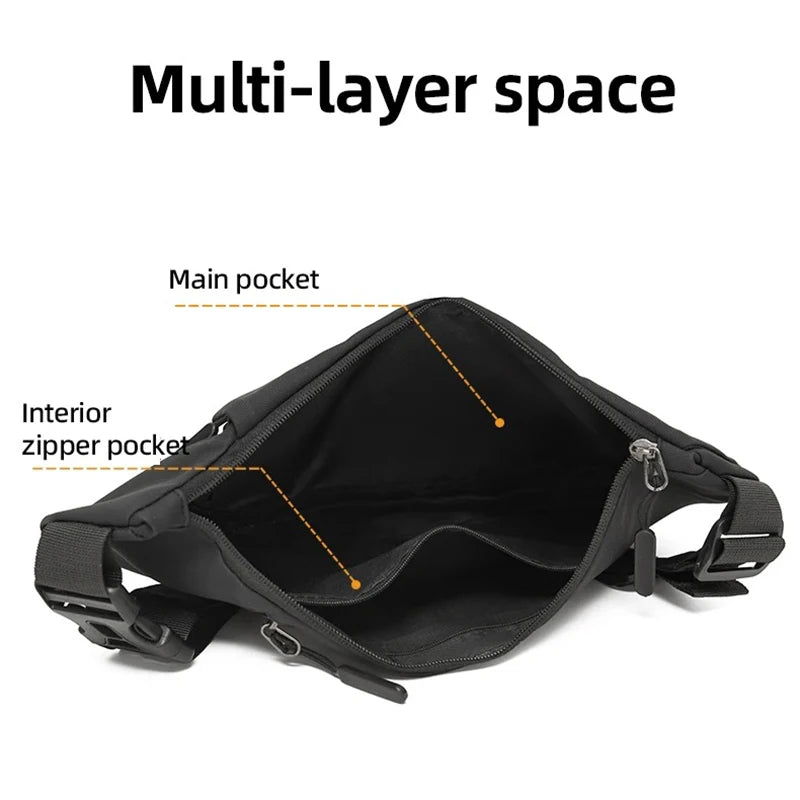 Men's Crossbody Sling Bag Multifunctional Shoulder Bag