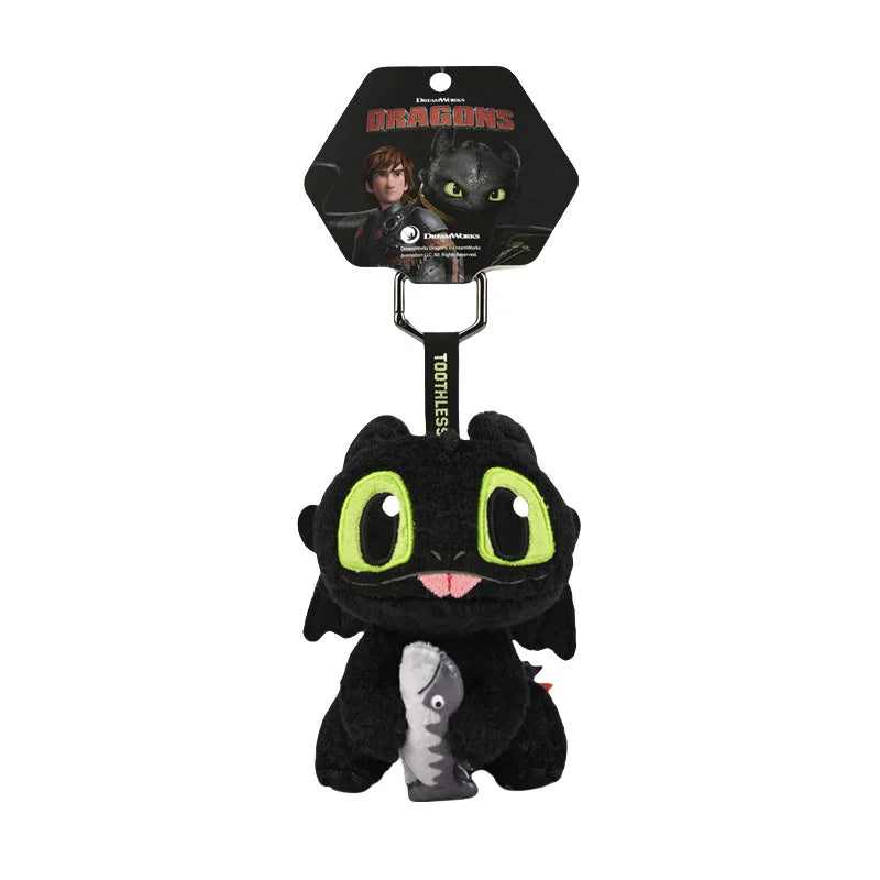 Toothless Plush Keychain & Denim Tote Bag – How to Train Your Dragon Gift