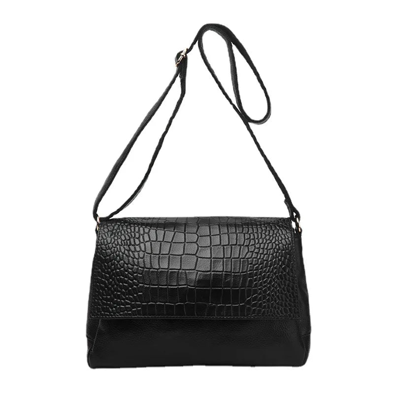 Alligator Genuine Leather Shoulder Bag – European Designer Style