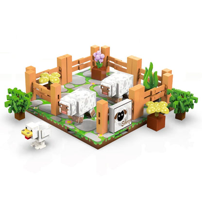 Magnetic Building Blocks STEM Toy – Zoo & Mine World Set