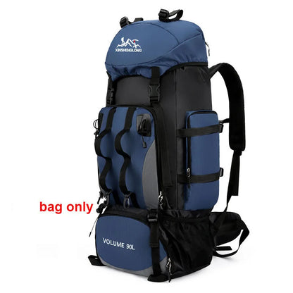 90L Hiking Backpack – Large Capacity Waterproof Camping Rucksack
