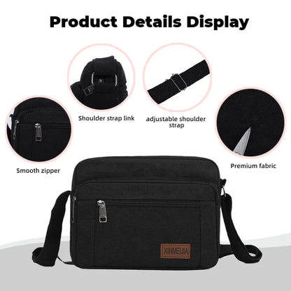 Men's Shoulder Crossbody Bag Multi-Compartment
